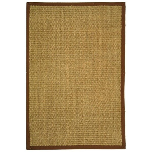 Safavieh Natural Fiber Power Loomed Accent Rug- Natural - Brown- 2 x 3 ft. - NF114B-2