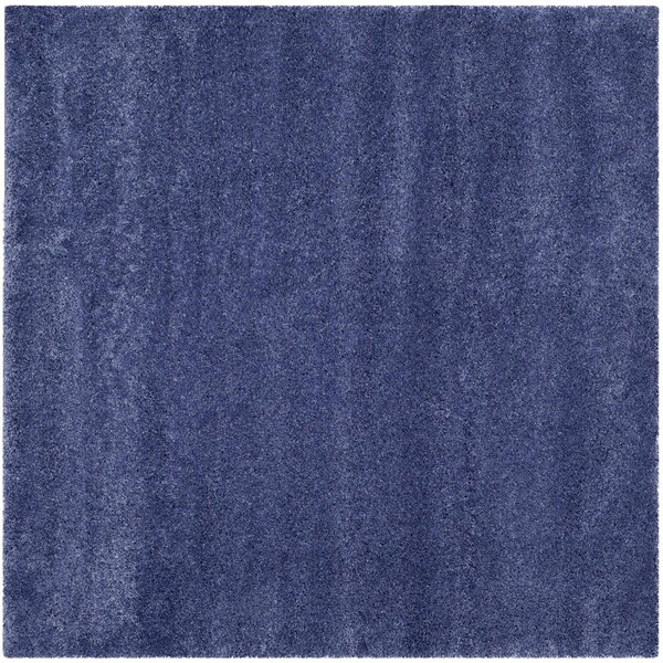 Safavieh Shag Power Loomed Square Area Rug, Periwinkle - 6 ft.-7 in. x 6 ft.-7 in. - SG151-7171-7SQ