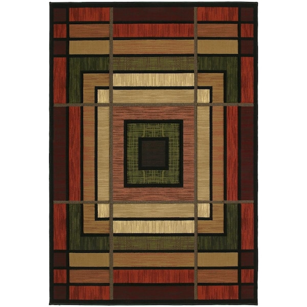 United Weavers 2 ft. 7 in. x 7 ft. 4 in. Contours Ambience Runner RugTerracotta - 510 25029 28C