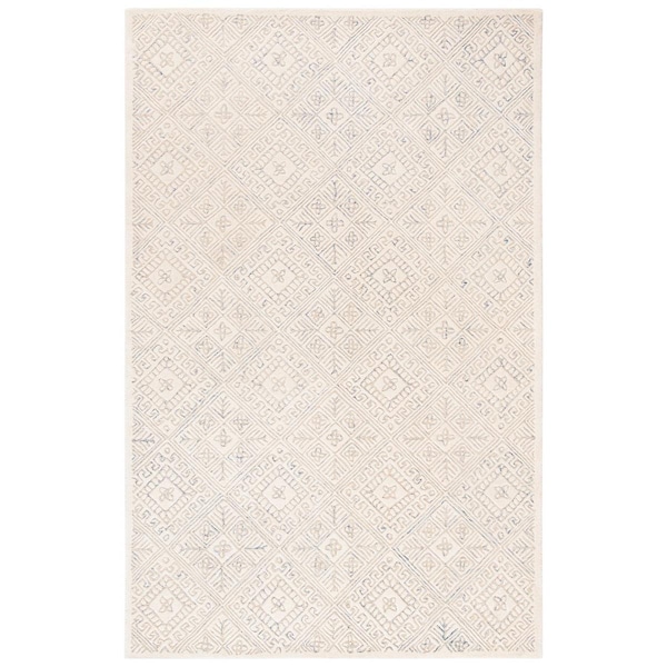Safavieh 5 x 8 ft. Rectanglar Glamour Hand Tufted Rug Ivory & Beige - GLM660A-5