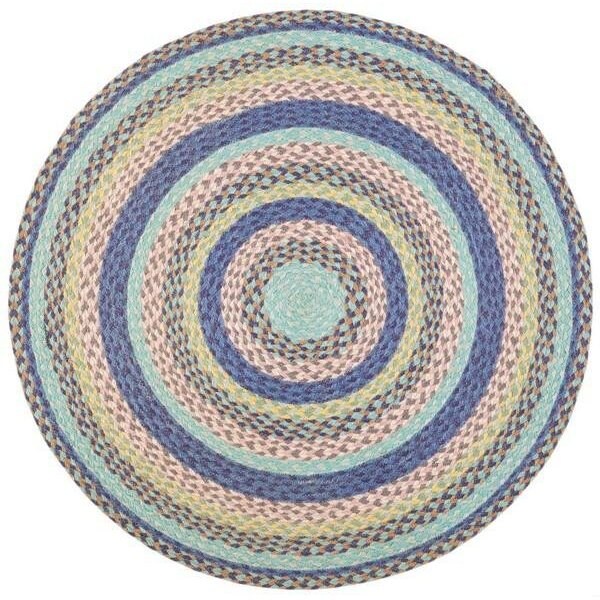 Safavieh 5 x 5 ft. Cape Cod Round Area Rug, Blue & Green - CAP241M-5R