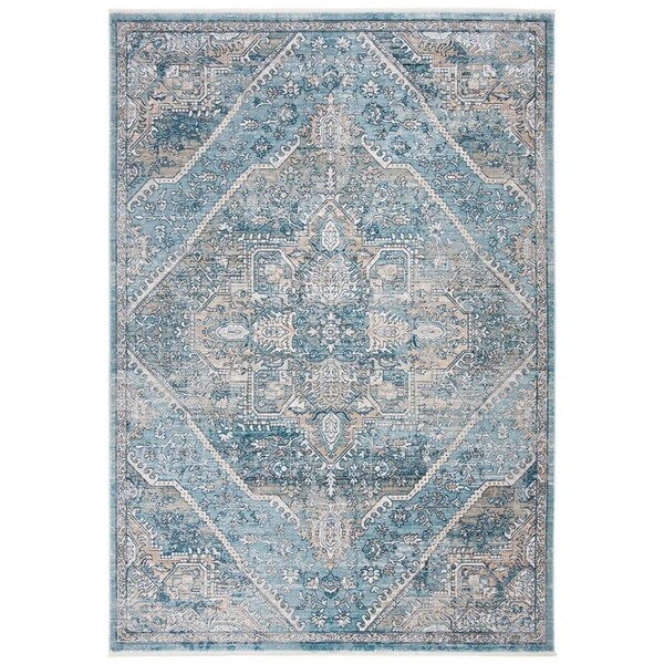 Safavieh 2 ft. 2 in. x 8 ft. Victoria 900 Runner Power Loomed RugBlue & Grey - VIC932F-28