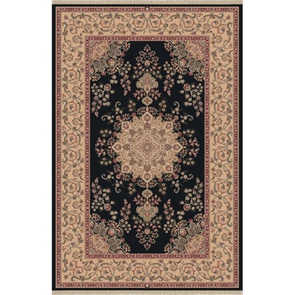 Dynamic Rugs Brilliant 5 ft. 3 in. x 7 ft. 7 in. 7201-090 Rug - Black - BR697201090