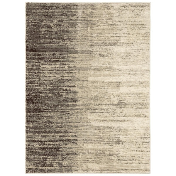 Configuracion Carson 0735A Woven & Polypropylene Oriental Rectangle Rug, Beige - 3 ft. 10 in. x 5 ft. 5 in. - CO2115628