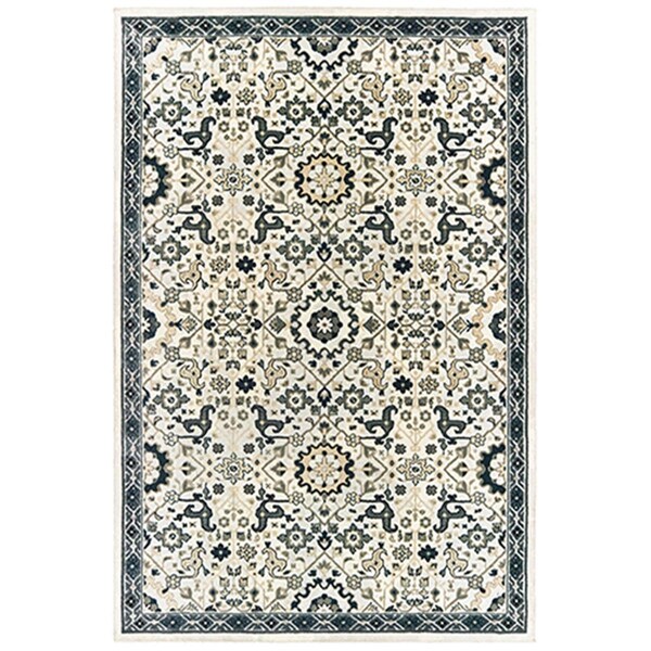 Oriental Weavers 2 ft. 3 in. x 7 ft. 6 in. Bowen Rectangular Area Rug Ivory - B073J2068230ST