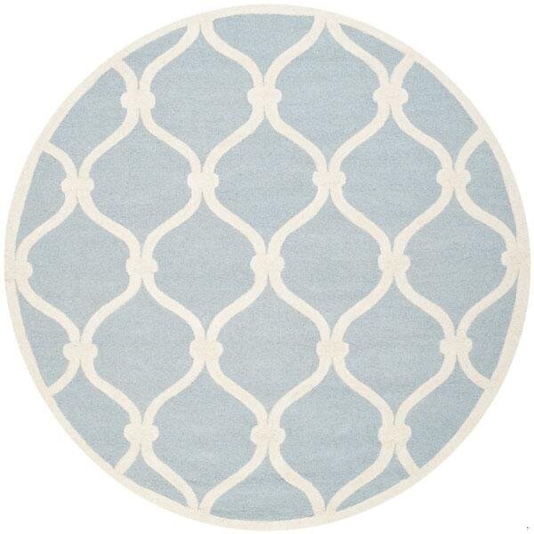Safavieh Cambridge Hand Tufted Rectangle RugBlue & Ivory 4 x 6 ft. - CAM710B-4