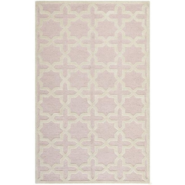 Safavieh Cambridge Small Rectangle Rugs, Light Pink and Ivory - 3 x 5 ft. - CAM125M-3