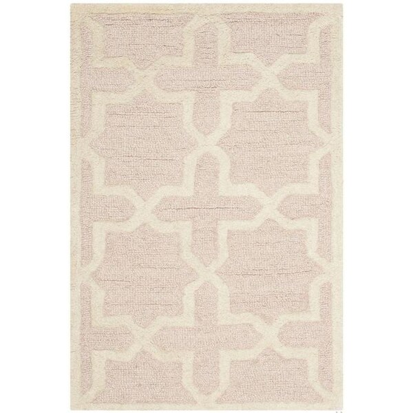 Safavieh Cambridge Small Rectangle Rugs, Light Pink and Ivory - 3 x 5 ft. - CAM125M-3