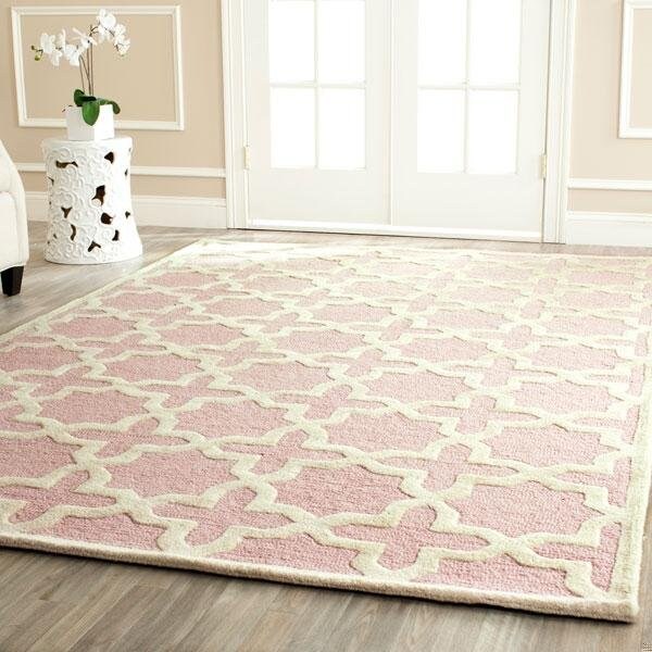 Safavieh Cambridge Small Rectangle Rugs, Light Pink and Ivory - 3 x 5 ft. - CAM125M-3