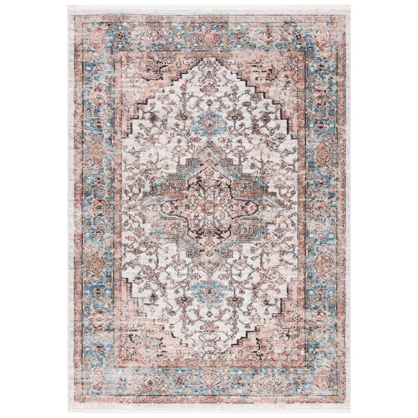 Safavieh Shivan Power Loomed Rectangle Area RugGrey & Blue 4 x 6 ft. - SHV703F-4