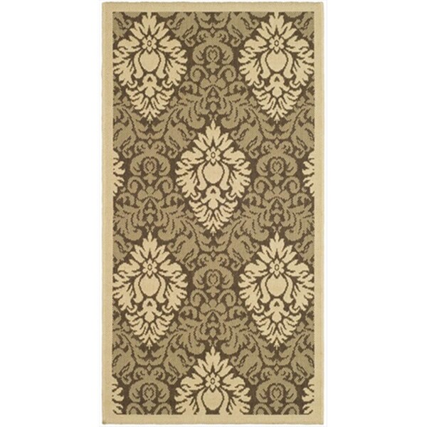 Safavieh 2 Ft. X 3 Ft. - 7 In. Accent- Indoor - Outdoor Courtyard Brown Natural Machine Made Rug - CY2714-3009-2