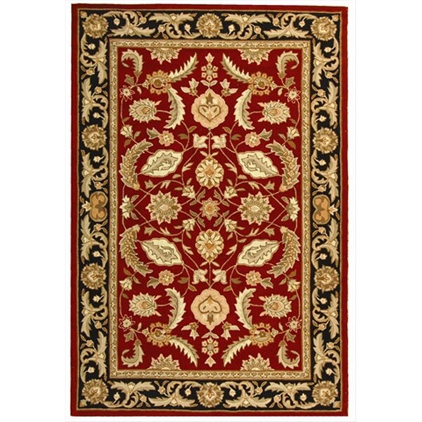 Safavieh 2 x 3 ft. Accent- Transitional DuraRug Red Hand Hooked Rug - EZC454A-2