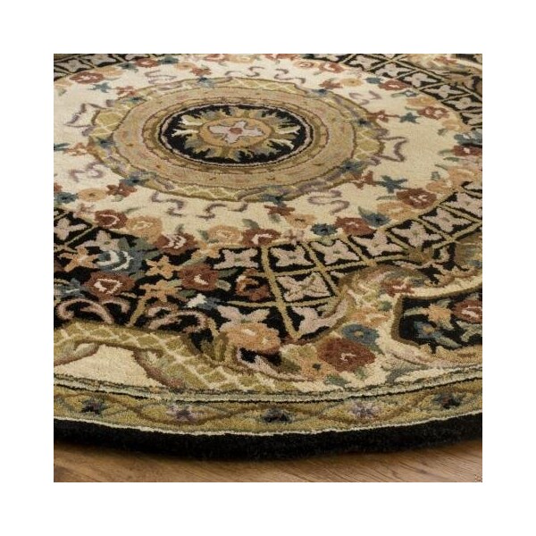 Safavieh 2 Ft. - 3 In. x 4 Ft. Accent- Traditional Classic Black And Gold Hand Tufted Rug - CL304A-24
