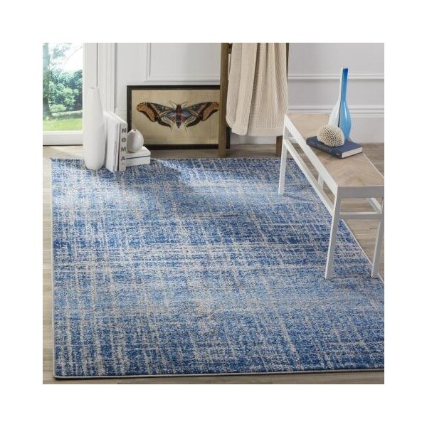 Safavieh 2 ft.-6 in. x 18 ft. Adirondack Power Loomed Runner Rug, Blue and Silver - ADR116D-218