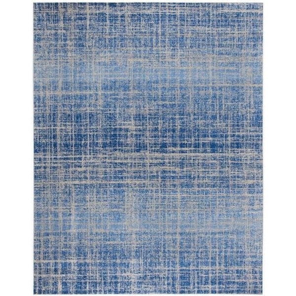 Safavieh 2 ft.-6 in. x 18 ft. Adirondack Power Loomed Runner Rug, Blue and Silver - ADR116D-218