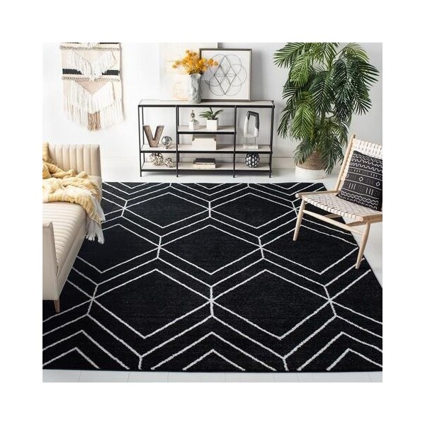 Safavieh 2 ft. 6 in. x 12 ft. Adirondack RugBlack & Ivory - ADR241Z-212