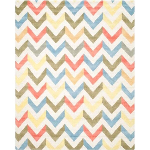 Safavieh Cambridge Hand Tufted Small Rectangle Rug- IVORY - MULTI- 3 x 5 ft. - CAM580D-3