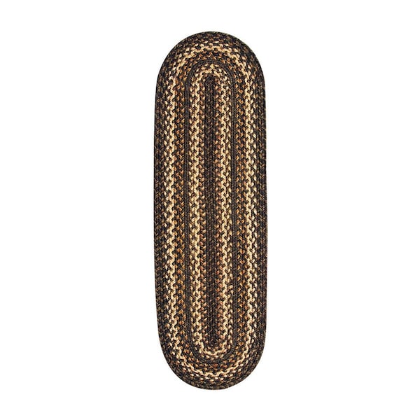 Homespice Decor Kilimanjaro Hudson Jute Braided Rugs - Table Runner - Oval - 571212