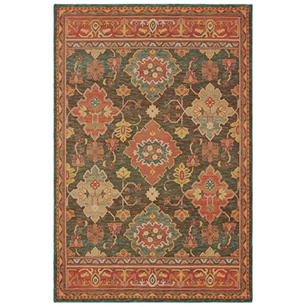 Oriental Weavers 5 ft. 3 in. x 7 ft. 6 in. Toscana Rectangular Area Rug Charcoal - T9570B160230ST