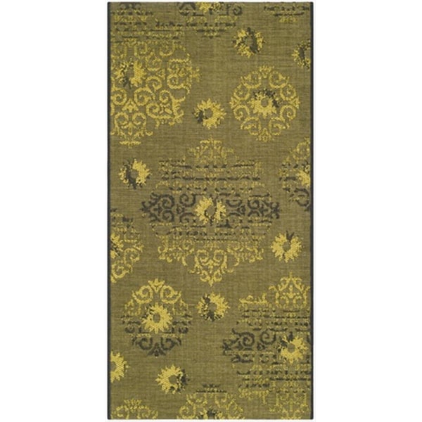 Safavieh 3 x 5 ft. Small Rectangle Contemporary Palazzo Black and Green Area Rug - PAL129-56C10-3