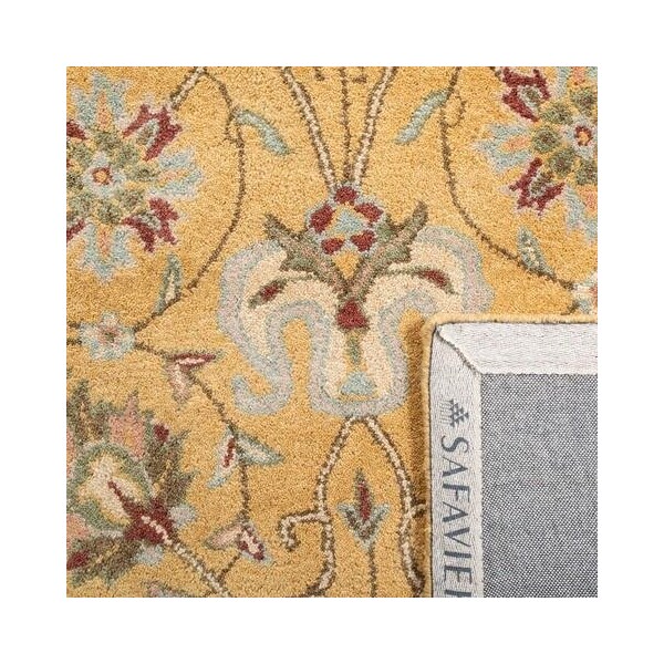 Safavieh 3 x 5 ft. Accent Traditional Antiquity- Gold Hand Tufted Rug - AT21C-3