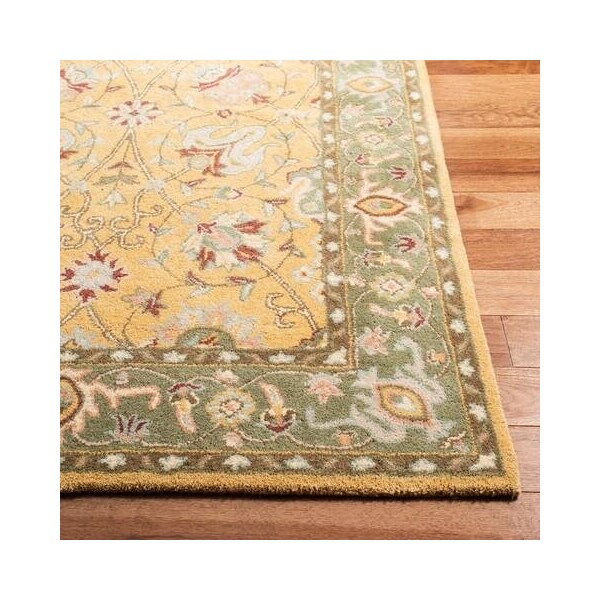 Safavieh 3 x 5 ft. Accent Traditional Antiquity- Gold Hand Tufted Rug - AT21C-3