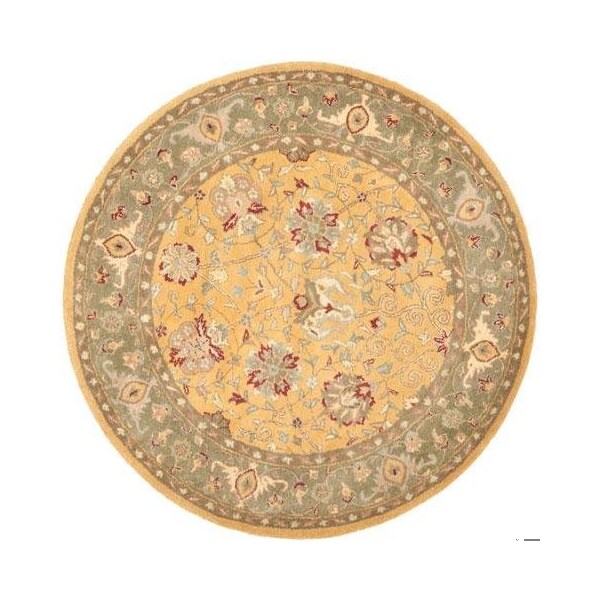 Safavieh 3 x 5 ft. Accent Traditional Antiquity- Gold Hand Tufted Rug - AT21C-3