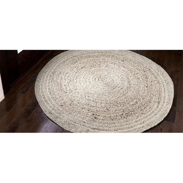 Work-Of-Art 4 x 4 ft. Kerala Ivory Jute Rug - WO2521501