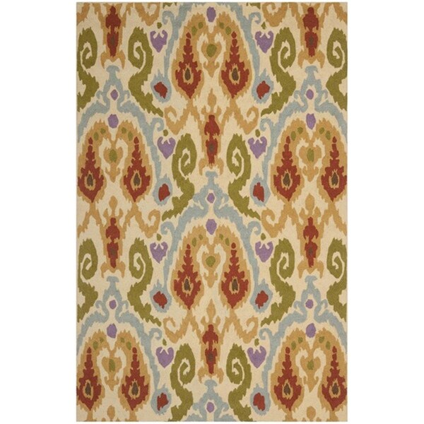 Safavieh 6 x 9 ft. Chelsea Hand Hooked Medium Rectangle Area RugIvory & Multi-Color - HK382A-6