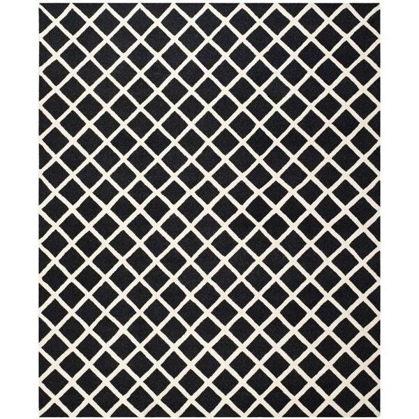 Safavieh Cambridge Hand Tufted Runner Rug- Black - Ivory- 2 ft. 6 in. x 8 ft. - CAM135E-28