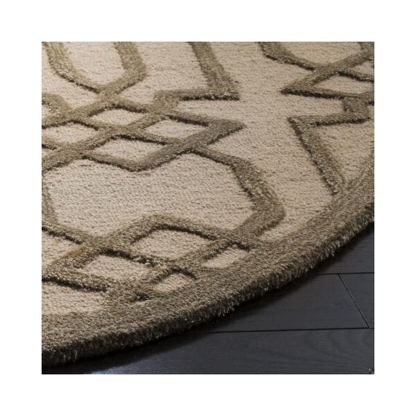 Safavieh Bella Hand Tufted Rectangle Rug, Sand and Brown - 4 x 6 ft. - BEL138A-4