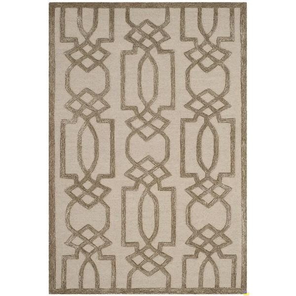 Safavieh Bella Hand Tufted Rectangle Rug, Sand and Brown - 4 x 6 ft. - BEL138A-4