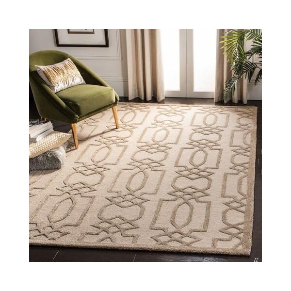 Safavieh Bella Hand Tufted Rectangle Rug, Sand and Brown - 4 x 6 ft. - BEL138A-4