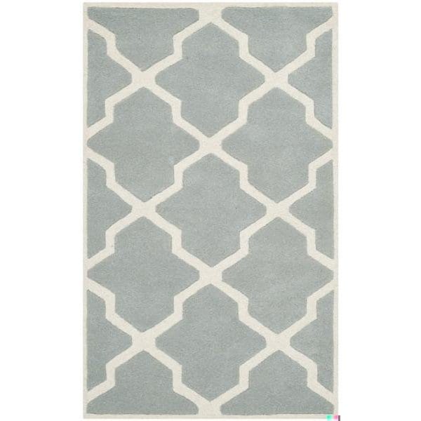 Safavieh Chatham Accent Rugs, Grey and Ivory - 2 x 3 ft. - CHT735E-2