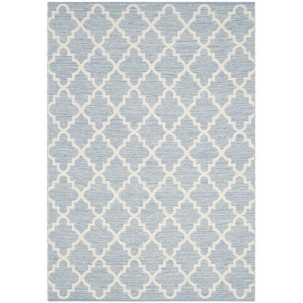 Safavieh 2 ft.-3 in. x 11 ft. Rectangle Montauk Hand Woven RugLight Blue & Ivory - MTK810B-211
