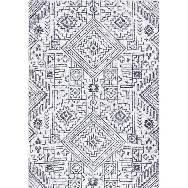 Bashian 8 ft. 6 in. x 11 ft. 6 in. Valencia Collection 100 Percent Wool Hand Tufted Area Rug, Ivory - R131-IV-9X12-AL121