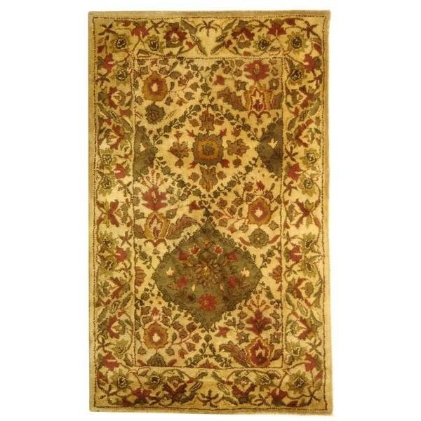 Safavieh 2 x 3 ft. Accent Traditional Antiquity- Beige Hand Tufted Rug - AT57D-2