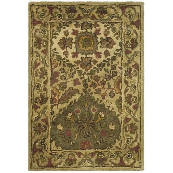 Safavieh 2 x 3 ft. Accent Traditional Antiquity- Beige Hand Tufted Rug - AT57D-2