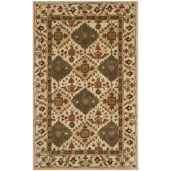 Safavieh 2 x 3 ft. Accent Traditional Antiquity- Beige Hand Tufted Rug - AT57D-2