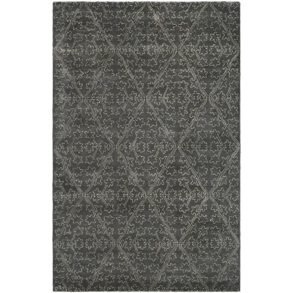 Flowers First 2 Ft. - 6 In. x 4 Ft. - 3 In. Small Rectangle, Transitional Martha Stewart Hand Tufted Rug - FL1890598
