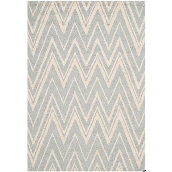 Safavieh Cambridge Hand Tufted Rectangle Rug- Grey - Ivory- 2 ft. 6 in. x 12 ft. - CAM711G-212