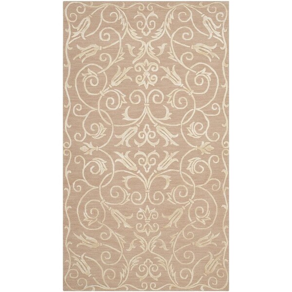 Safavieh Tibetan Hand Knotted Small Rectangular Area RugBeige 3 x 5 ft. - TB417A-3