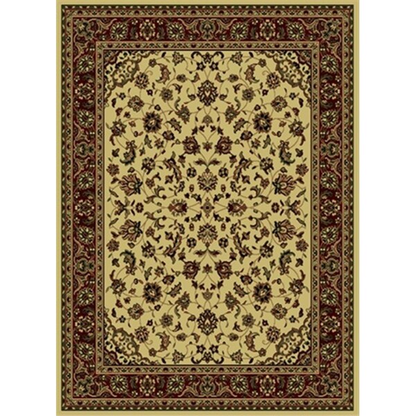 Auric Castello Rectangular Ivory Traditional Italy Area Rug, 2 ft. 2 in. W x 7 ft. 7 in. H - AU1613379
