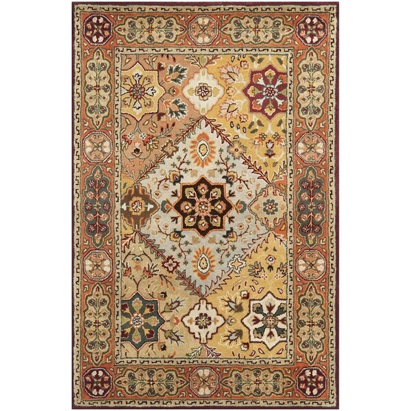 Safavieh Persian Legend Hand Tufted Rectangle Rug, Red and Rust - 4 x 6 ft. - PL812A-4