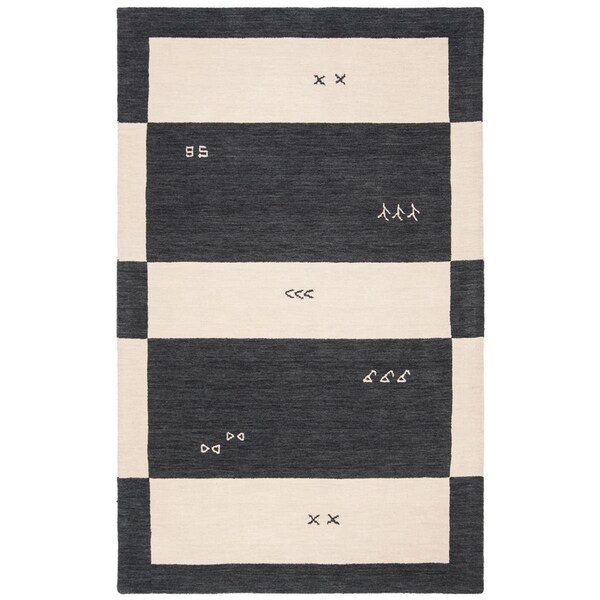 Safavieh 5 x 8 ft. Hand-Woven Himalaya Modern & Contemporary Rectangle Wool RugCream - HIM562A-5