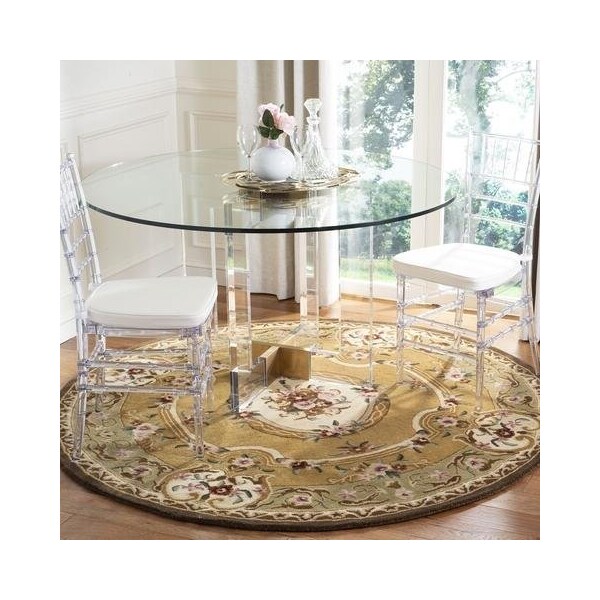 Safavieh 2 Ft. - 3 In. x 8 Ft. Runner- Traditional Classic Light Gold And Green Hand Tufted Rug - CL280A-28