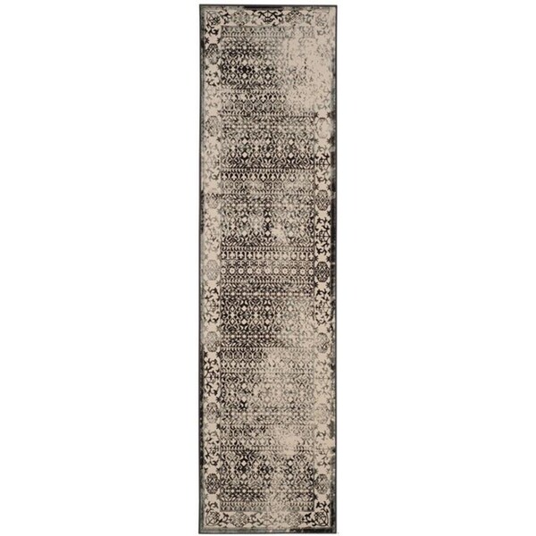 Safavieh 4 x 6 ft. Small Rectangle Brilliance Power Loomed RugCream & Dark Grey - BRL506K-4