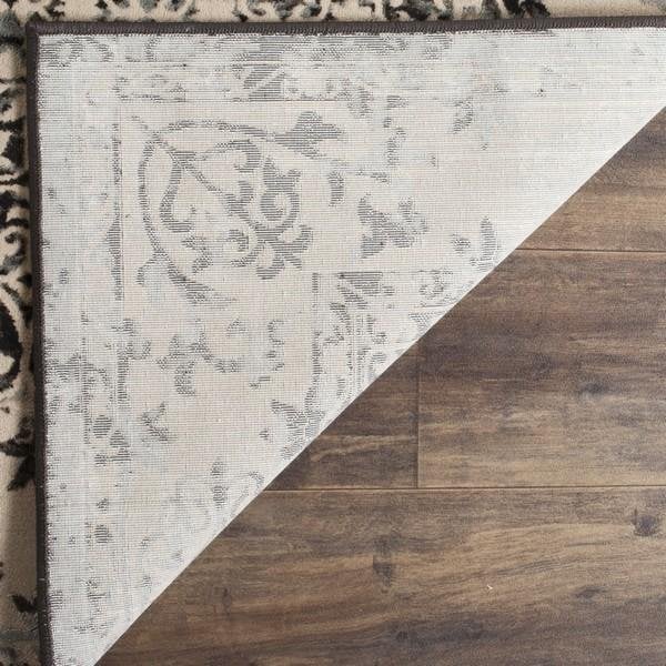 Safavieh 4 x 6 ft. Small Rectangle Brilliance Power Loomed RugCream & Dark Grey - BRL506K-4