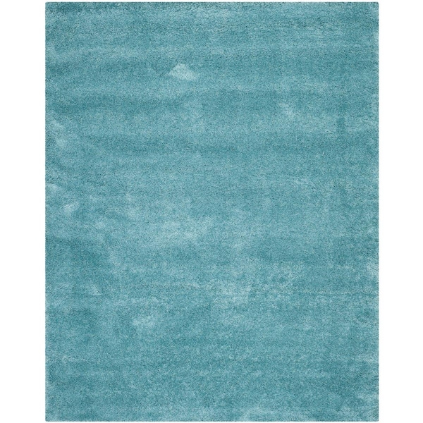 Safavieh Shag Rectangle RugsAqua Blue 11 x 16 ft. - SG180-6060-1116