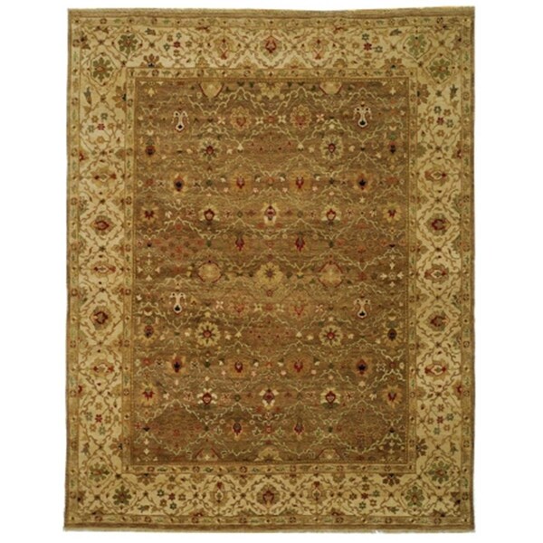 Safavieh Old World 2.5 ft. x 10 ft. Hand Knotted Runner Rug - Green-Ivory - OW130A-210
